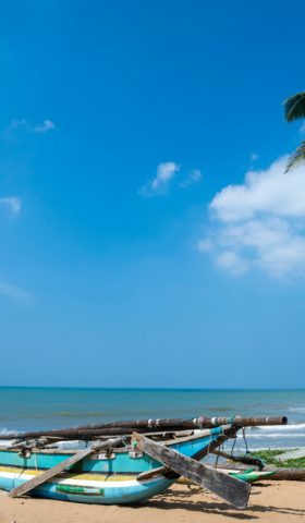 Fishing,Boat,At,Negombo,Beach,,Negombo,,South,Coast,,Sri,Lanka