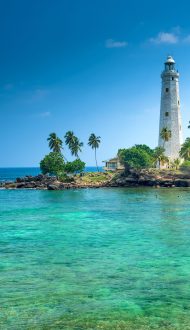 Beautiful,Beach,And,Lighthouse,In,Srilanka